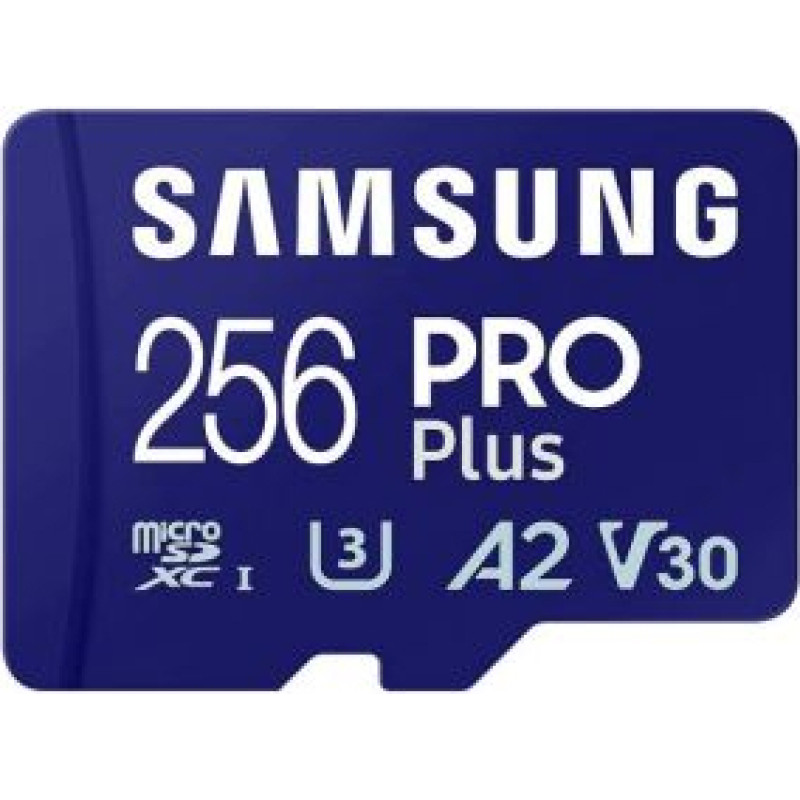 Samsung Zibatmiņa Samsung  Pro Plus MicroSD 256GB 2023 Blue
