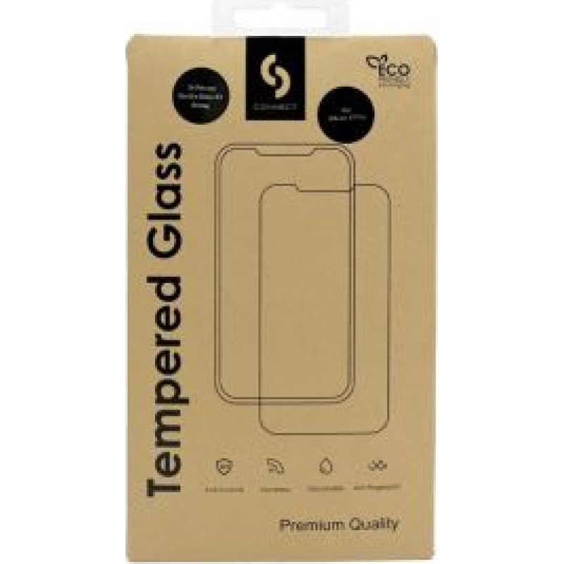 Connect Aizsargstikls Connect Xiaomi Redmi Note 13 Pro 5G 2.5D Full Cover Japan Glue Glass Anti-Static Stronger
