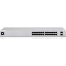 Ubiquiti Serveru  - Citi piederumi UBIQUITI  Šakotuvas  Networks  USW-Pro-24-POE 24-port + 2xSFP+ 10 Gigabit Switch 16x PoE+ 8x POE++