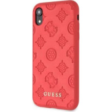 Guess Aizmugurējais vāciņš Guess Apple iPhone XR Debossed PU Leather Hard Case Peony Red