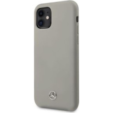 Mercedes-Benz Aizmugurējais vāciņš Mercedes-Benz Apple iPhone 11 Liquid Silicone Case Grey