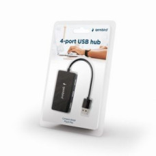 Gembird Kabelis Gembird  4-port USB hub UHB-U2P4-04 Black