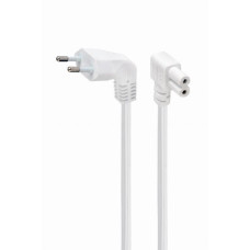 Gembird Parveidotājs Gembird  CABLE POWER EU 2.5M ANGLED/PC-184L-VDE-2.5M-W