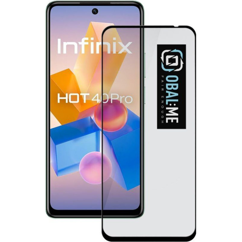 - Aizsargstikls -  OBAL:ME 5D Glass Screen Protector for Infinix Hot 40 Pro Black