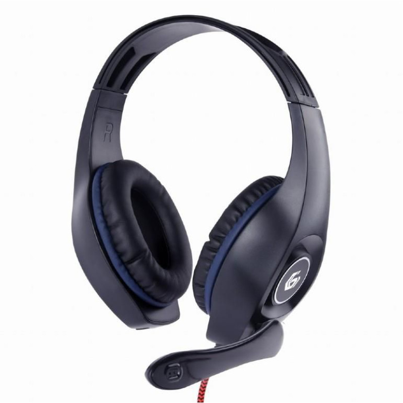 Gembird Vadu austiņas Gembird  HEADSET GAMING/BLUE/BLACK GHS-05-B