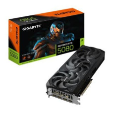 Gigabyte Grafiskās karte / Video kartes Gigabyte  Graphics Card||NVIDIA GeForce RTX 5080|16 GB|GDDR7|256 bit|PCIE 5.0 16x|GPU 2670 MHz|Triple slot Fansink|1xHDMI|3xDisplayPort|GV-N5080WF3OC-16GD1.0