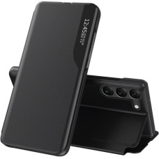 Hurtel Aizmugurējais vāciņš Hurtel  Eco Leather View Case for Samsung A05s with flap - black