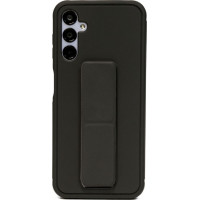 Ilike Aizmugurējais vāciņš iLike Samsung Galaxy A34 5G Silicone Case with stand Black