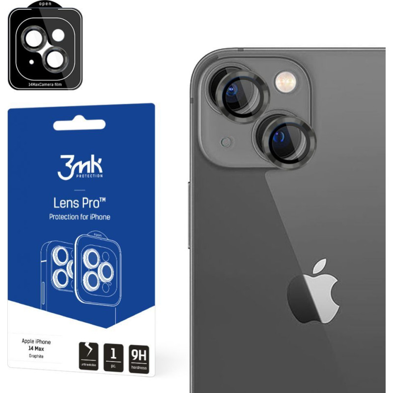 3MK Aizsargstikls 3MK  iPhone 14 Max - Lens Protection Pro Graphite