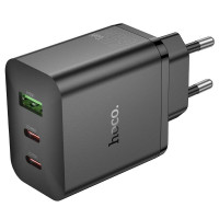 Hoco Adapteris Hoco  N51 Scenery PD65W(2C1A) charger(EU) Black