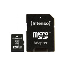Intenso Cita datorprece Intenso  MEMORY MICRO SDXC 128GB C10/W/ADAPTER 3413491