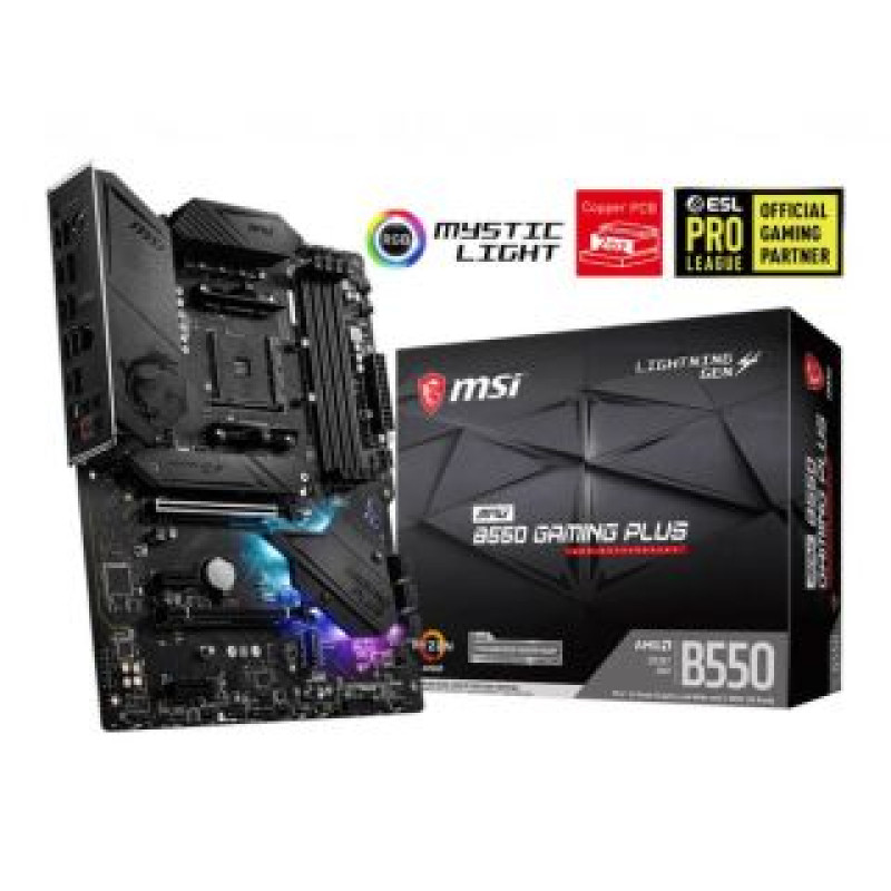 MSI Pamatplate AMD procesorsiem MSI  Mainboard||AMD B550|SAM4|ATX|2xPCI-Express 3.0 1x|1xPCI-Express 3.0 4x|2xM.2|1xPCI-Express 4.0 1x|Memory DDR4|Memory slots 4|1xHDMI|1xDisplayPort|2xAudio-In|3xAudio-Out|4xUSB 2.0|1xUSB type C|3xUSB 3.2|1xPS/2|1xOptical