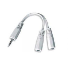 Gembird Kabelis Gembird  CABLE AUDIO SPLITTER 3.5MM/10CM WHT CCA-415-0.1M
