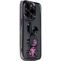 Ilike Aizmugurējais vāciņš iLike Apple iPhone 15 Pro Max Silicone Case Print Desire Rabbit Purple