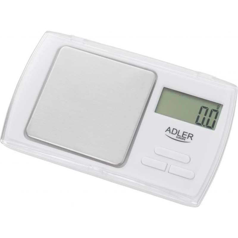 Adler Ķermeņa svari Adler  Precision scale AD 3161 Maximum weight (capacity) 0.5 kg, Accuracy 0.01 g, White