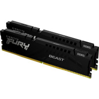 Kingston Operatīv atmiņa DDR4 Kingston  Fury Beast 16GB DDR5, 6000 MHz, CL36, 288-Pin, DIMM Kit (8GB x 2)