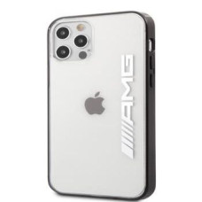 AMG Aizmugurējais vāciņš AMG Apple iPhone 12/12 Pro 6.1' Mettalic Black Edges Case Transparent