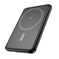 Hoco Ārējais akumulators Hoco  J140A Tony PD20W ultra-thin magnetic power bank(5000mAh) Black