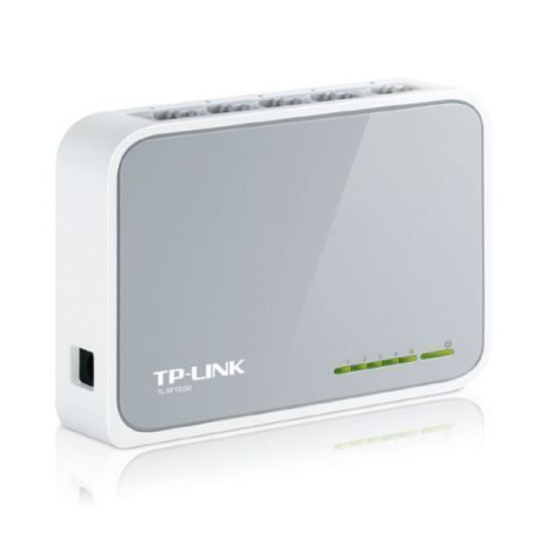 Tp-Link Serveru  - Citi piederumi TP-Link  Switch TL-SF1005D Unmanaged, Desktop, 10/100 Mbps (RJ-45) ports quantity 5, Power supply type External