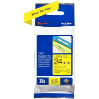 Brother Aksesuāri un izejmateriāli Brother  | TZe-651 Laminated Tape | Black On Yellow | TZe | 8 m | 2.4 cm