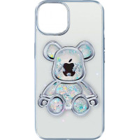 Ilike Aizmugurējais vāciņš iLike Apple iPhone 11 Silicone Case Print Desire Bear Silver