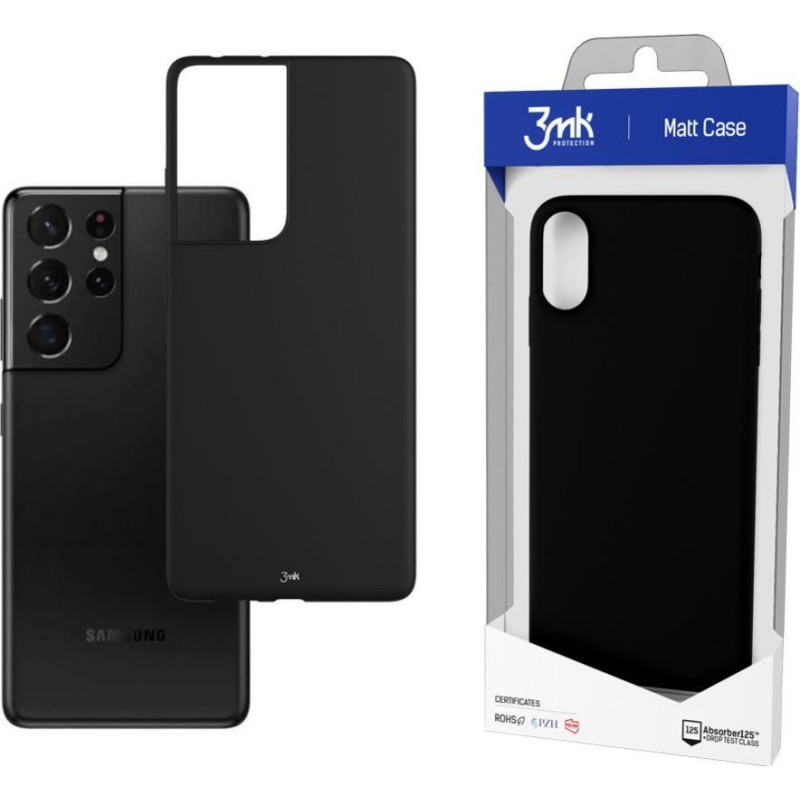 3MK Aizmugurējais vāciņš 3MK  Samsung Galaxy S21 Ultra 5G - 3mk Matt Case black
