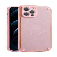 Ilike Aizmugurējais vāciņš iLike Apple IPHONE 12 PRO ARMOR GLITTER CASE Pink