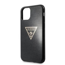 Guess Aizmugurējais vāciņš Guess  iPhone 11 Pro Max Solid Glitter Cover Black