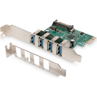 Digitus Parveidotājs Digitus  USB 3.0, 4 Port, PCI Express Add-On card 4 Ports A/F External, VL805 chipset DS-30221-1