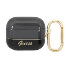 Guess Maciņš austiņām Guess Apple AirPods 3 Translucent Case Black