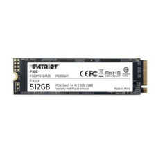 Patriot Cietais disks SSD Patriot  SSD||P300|512GB|M.2|PCIE|NVMe|3D NAND|Write speed 1200 MBytes/sec|Read speed 1700 MBytes/sec|3.8mm|TBW 240 TB|P300P512GM28