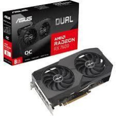 Asus Grafiskās karte / Video kartes Asus  Graphics Card||AMD Radeon RX 7600|8 GB|GDDR6|128 bit|PCIE 4.0 8x|Two and Half Slot Fansink|1xHDMI|3xDisplayPort|DUAL-RX7600-O8G-EVO