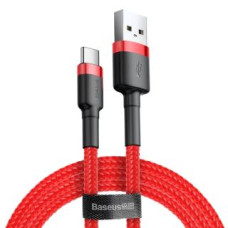 Baseus Kabelis Baseus  Baseus Cafule Cable durable nylon cable USB / USB-C QC3.0 2A 2M red (CATKLF-C09)