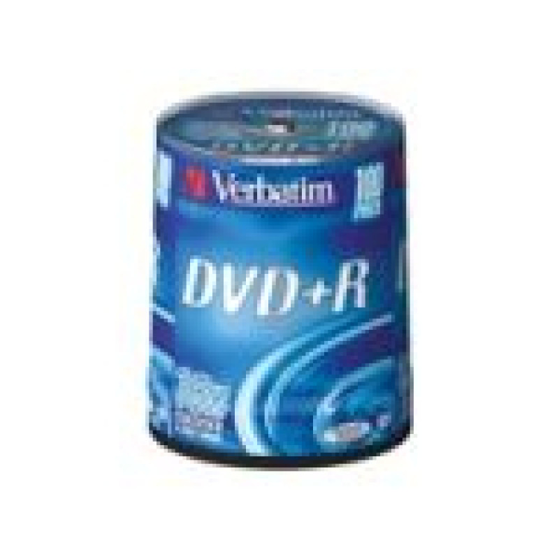 Verbatim Datoru piederumi Verbatim  100x DVD+R 4.7GB/16x/120 Min