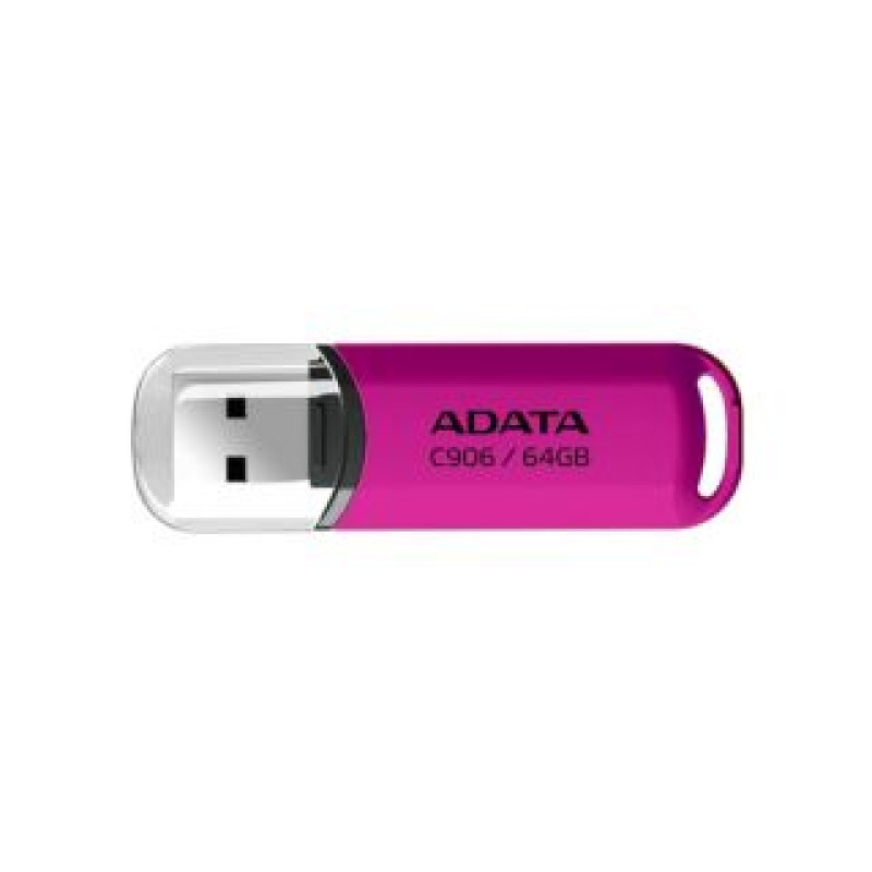 Adata Zibatmiņa ADATA  MEMORY DRIVE FLASH USB2 64GB/PINK AC906-64G-RPP A-DATA