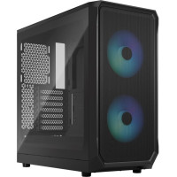 Fractal Design Datoru korpusi Fractal Design  Focus 2 RGB Black TG Clear Tint, Midi Tower, Power supply included No