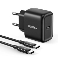 Ugreen Adapteris Ugreen  Ugreen USB Type C charger 25W Power Delivery + USB Type C cable 2m black (50581) Black