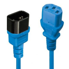 Lindy Parveidotājs LINDY  CABLE POWER IEC EXTENSION 0.5M/BLUE 30470