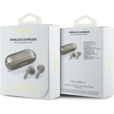 Guess Bezvadu austiņas Guess  GUESS wireless earphones bluetooth TWS GUTWSC2MCDSD (Elongated Metallic Classic Printed Logo) gold