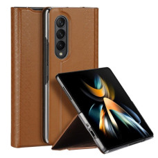 Dux Ducis Aizmugurējais vāciņš Dux Ducis Samsung Galaxy Z Fold4 Bril case with a flip wallet stand Brown