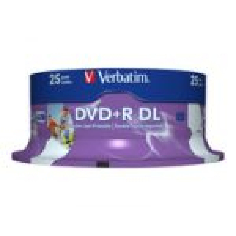 Verbatim Optiskās matrica Verbatim  25xDVD+R DL 8,5 GB 8x SP