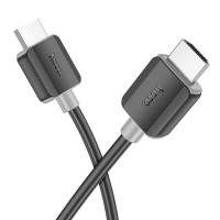 Hoco Kabelis Hoco  US08 HDTV 2.0 male-to-male 4K HD data cable(L=2M) Black