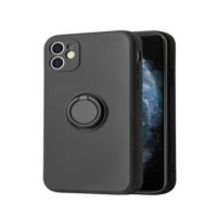 Ilike Aizmugurējais vāciņš iLike Apple IPHONE 12 PRO SILICONE RING Black