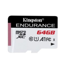 Kingston Atmiņas kartes Kingston  Endurance UHS-I U1 64 GB, micro SDXC, Flash memory class 10