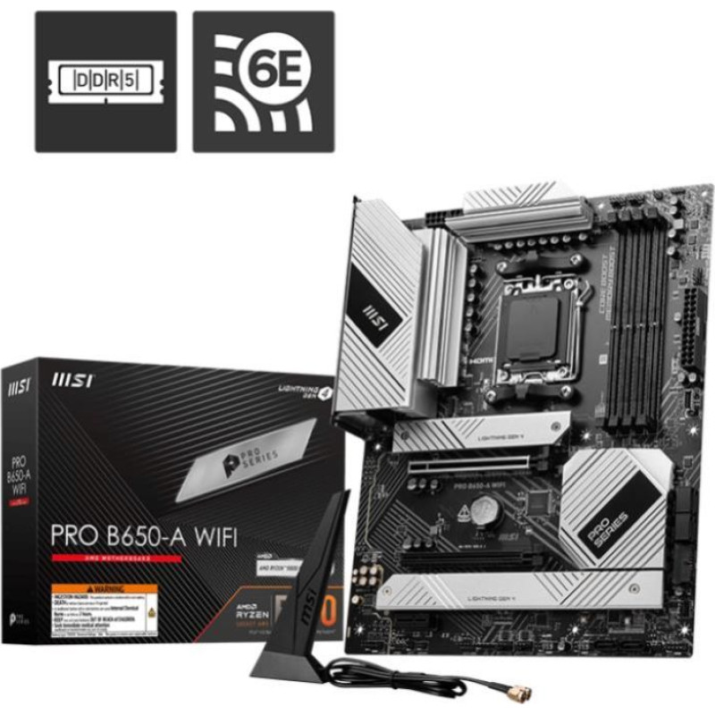MSI Pamatplate AMD procesorsiem MSI  Mainboard||AMD B650|SAM5|ATX|Memory DDR5|Memory slots 4|1xPCI-Express 3.0 1x|1xPCI-Express 4.0 2x|1xPCI-Express 4.0 16x|3xM.2|1xHDMI|1xDisplayPort|2xUSB 2.0|7xUSB 3.2|1xUSB-C|1xOptical S/PDIF|1xRJ45|3xAudio port|PROB65