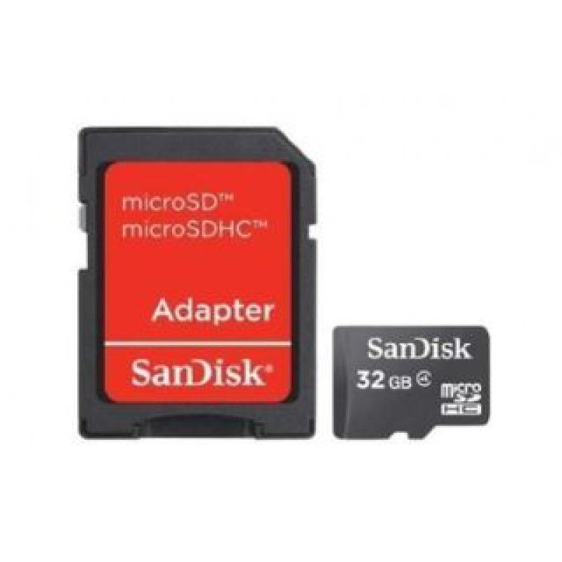 Sandisk By Western Digital Cita datorprece SANDISK BY WESTERN DIGITAL  MEMORY MICRO SDHC 32GB W/ADAPT/CL4 SDSDQM-032G-B35A SANDISK
