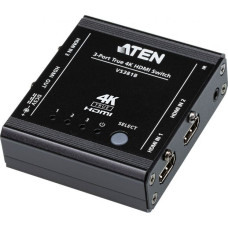 Aten Serveru  - Citi piederumi Aten  3-Port True 4K HDMI Switch VS381B Input: 3 x HDMI Type A Female; Output: 1 x HDMI Type A Female