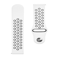 Tactical Siksniņa Tactical  20mm Double Silicone Watch Band White Black