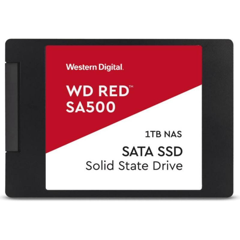 Western Digital Cietais disks SSD Western Digital  SSD||Red SA500|1TB|SATA 3.0|Write speed 530 MBytes/sec|Read speed 560 MBytes/sec|2,5