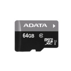 Adata Atmiņas kartes ADATA  Premier UHS-I 64 GB, MicroSDXC, Flash memory class 10, SD adapter